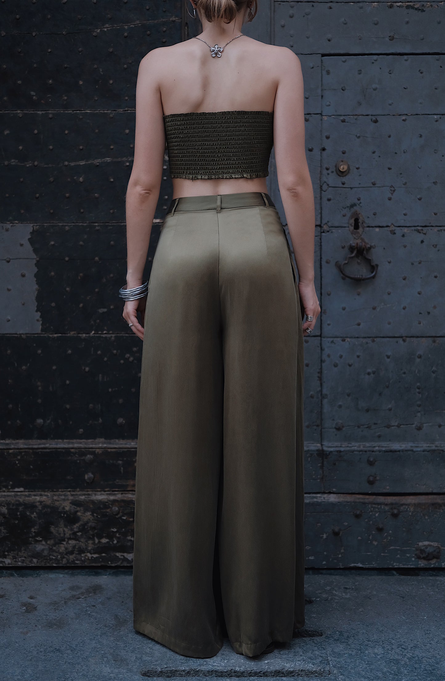 The Palma Scoop-Neck Silk Top