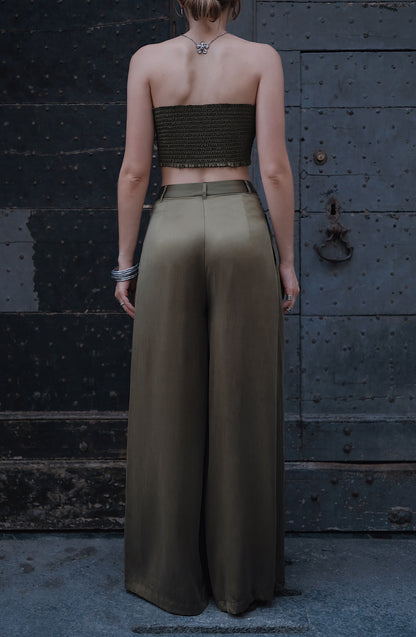 The Palma Scoop-Neck Silk Top