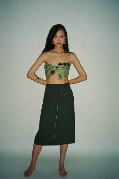 the Dafna Green Skirt