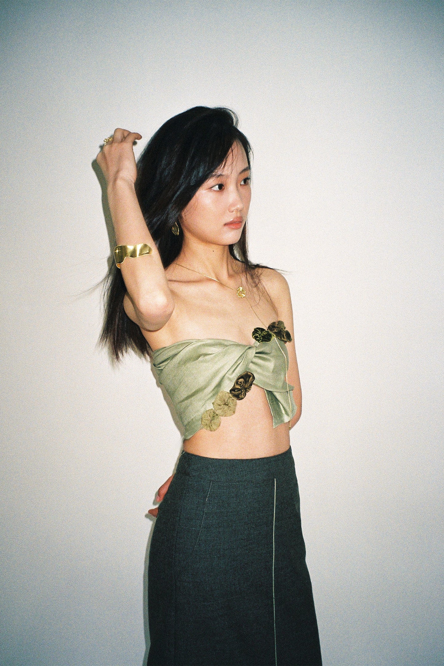 the Dafna Green Skirt