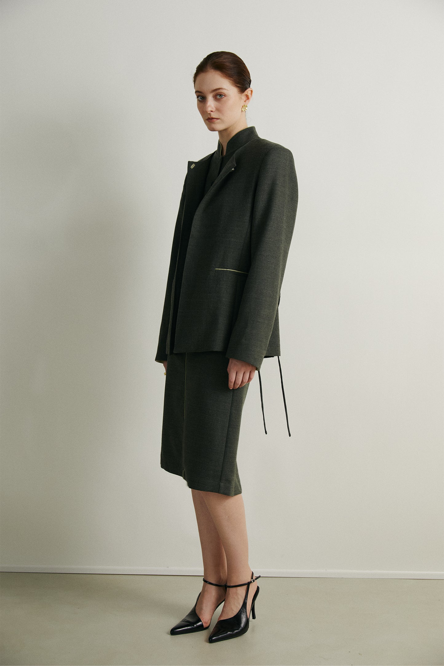the Dafna Green Skirt
