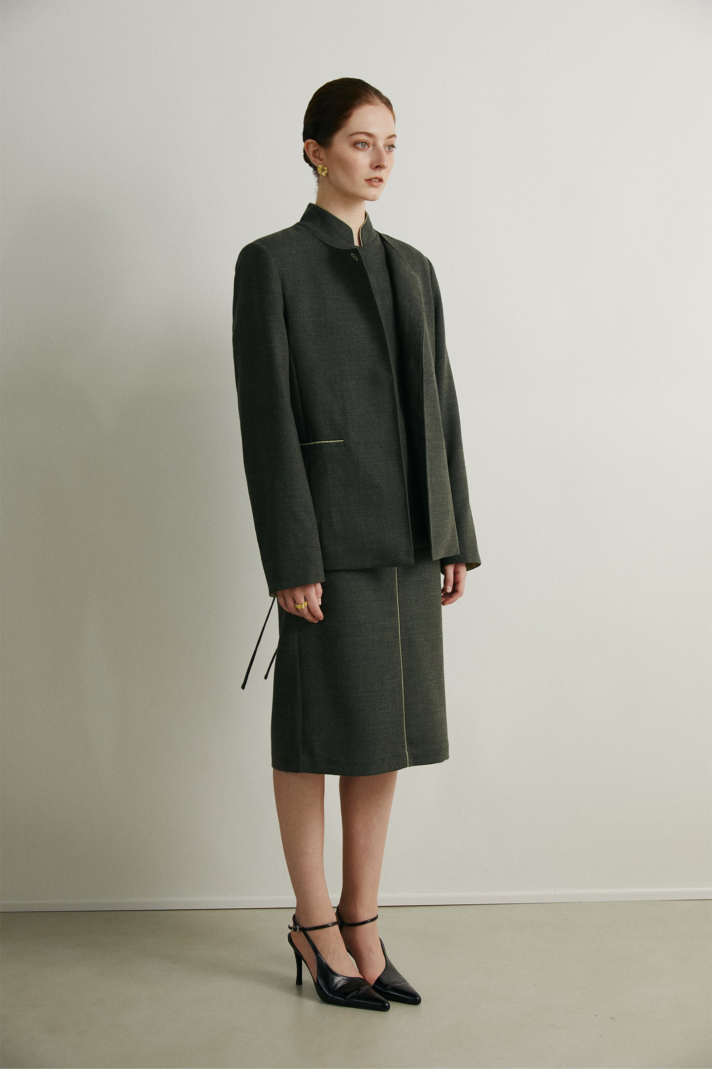 the Dafna Green Skirt