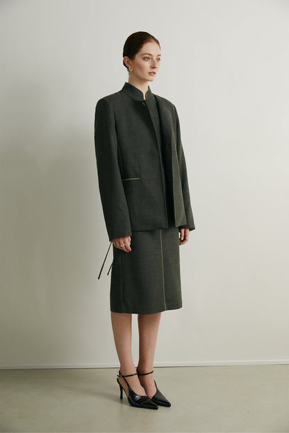 the Dafna Green Skirt