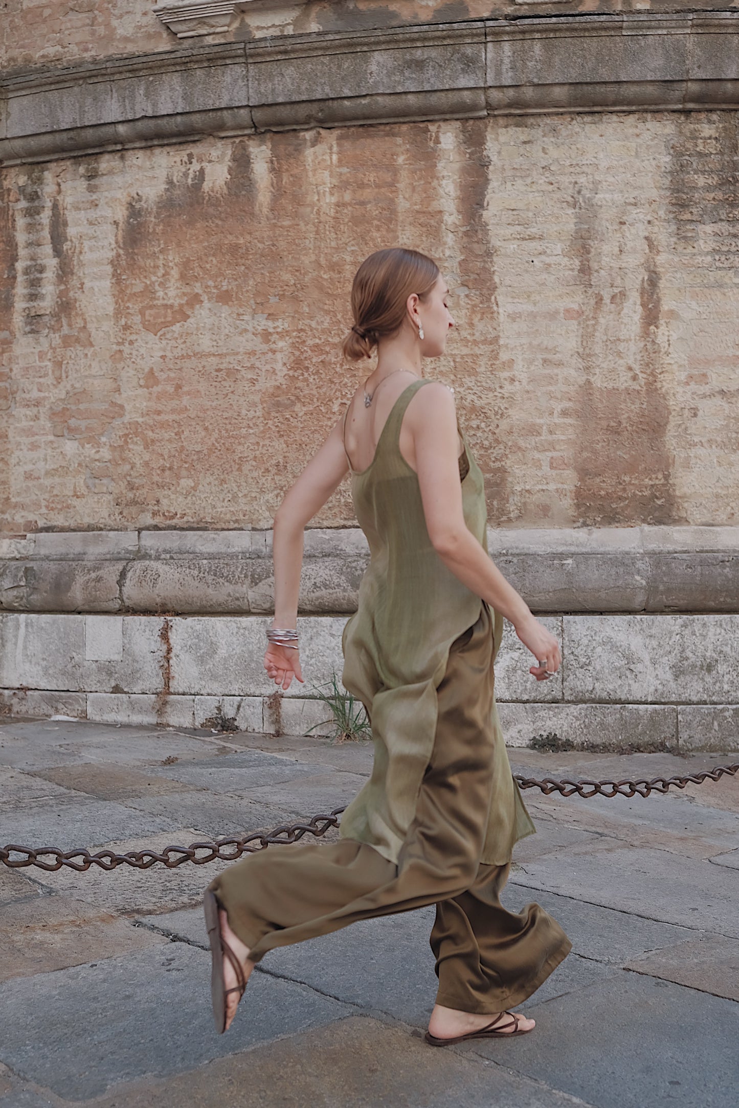 The Palma Scoop-Neck Silk Top