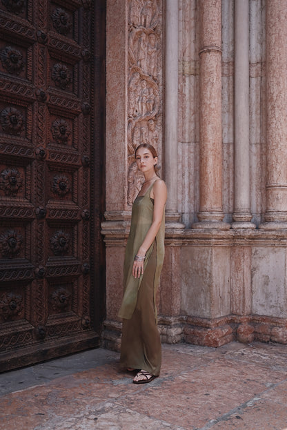 The Palma Scoop-Neck Silk Top