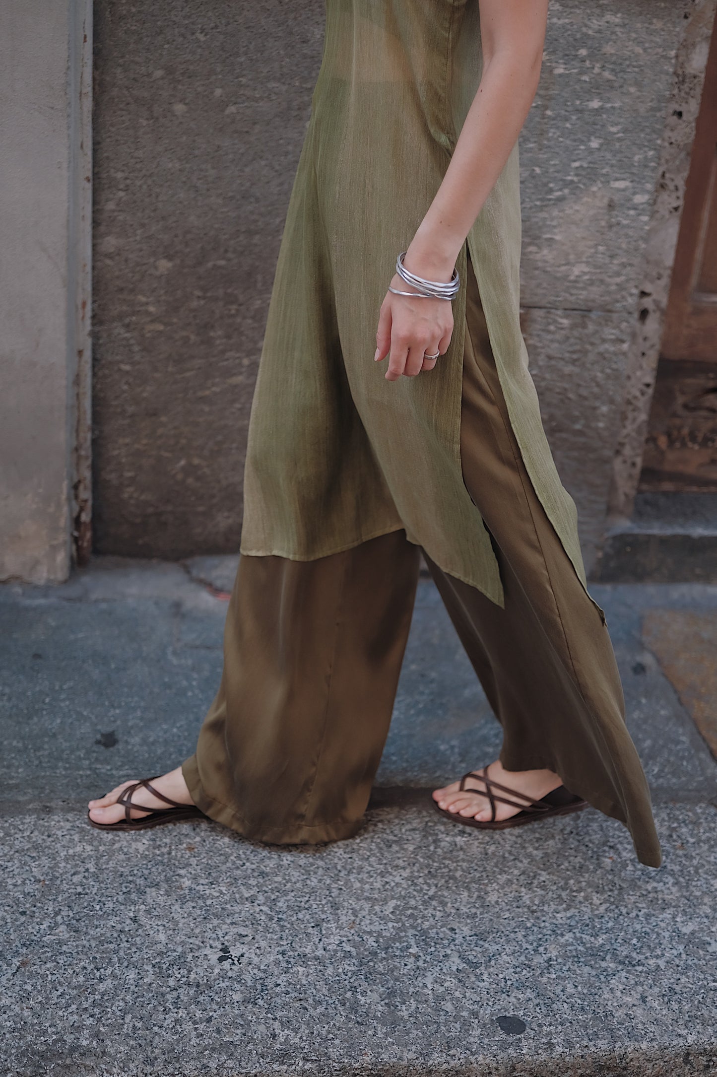 The Palma Scoop-Neck Silk Top