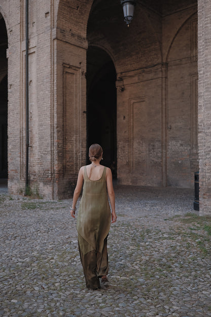 The Palma Scoop-Neck Silk Top