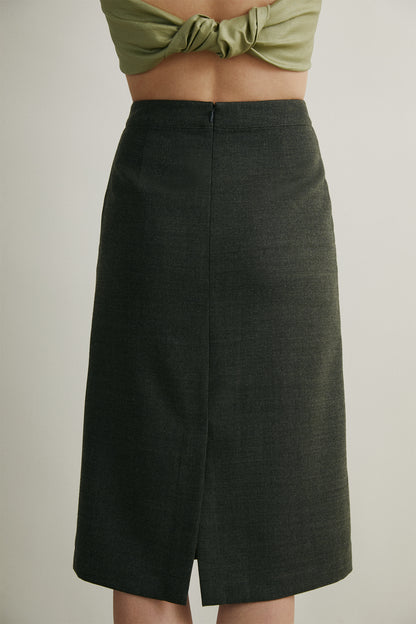 the Dafna Green Skirt