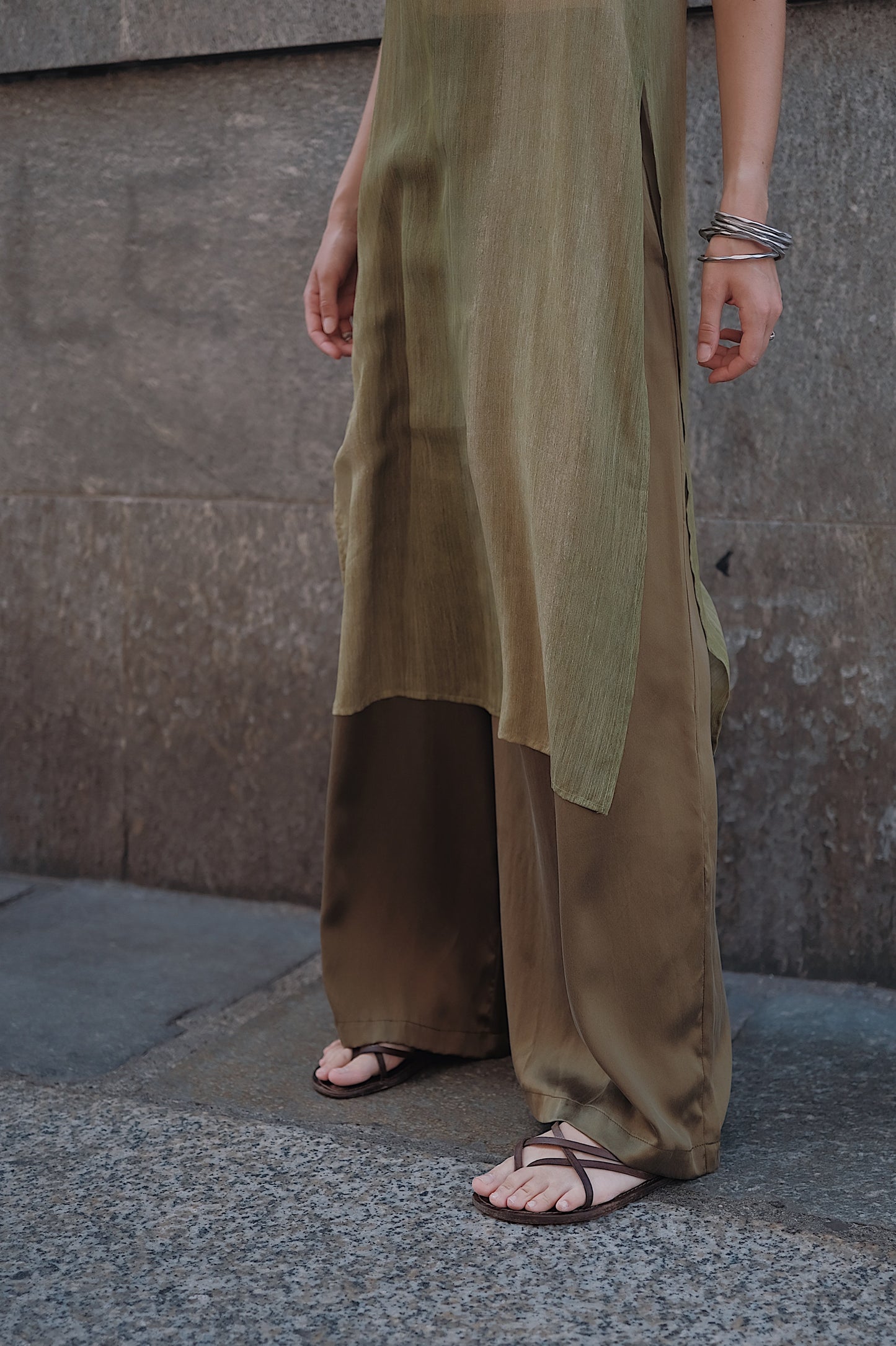 The Palma Scoop-Neck Silk Top
