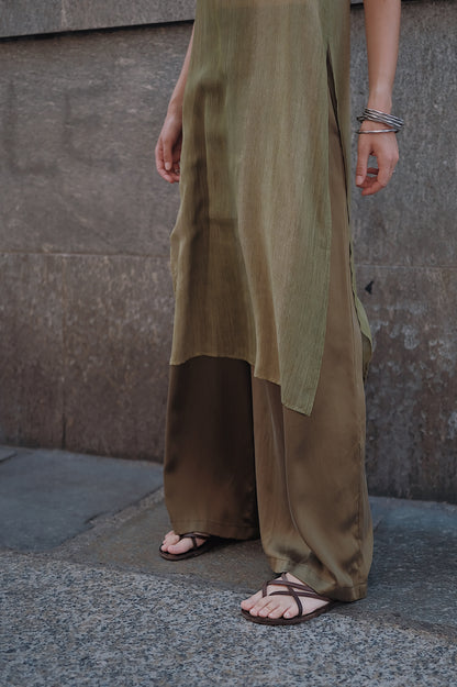 The Palma Scoop-Neck Silk Top