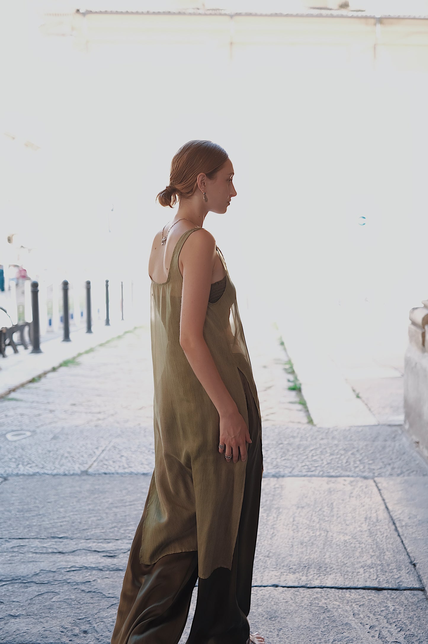 The Palma Scoop-Neck Silk Top