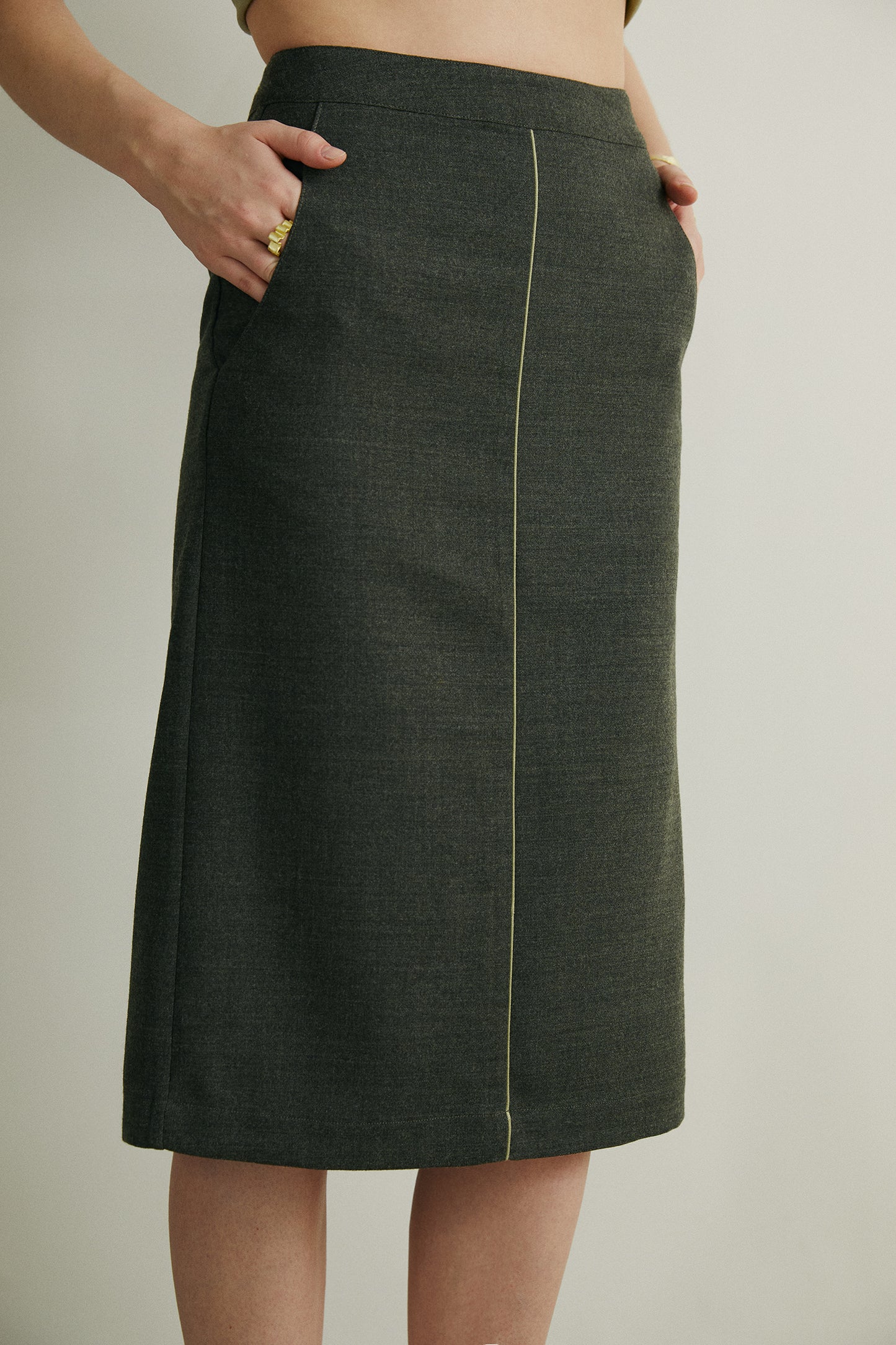 the Dafna Green Skirt