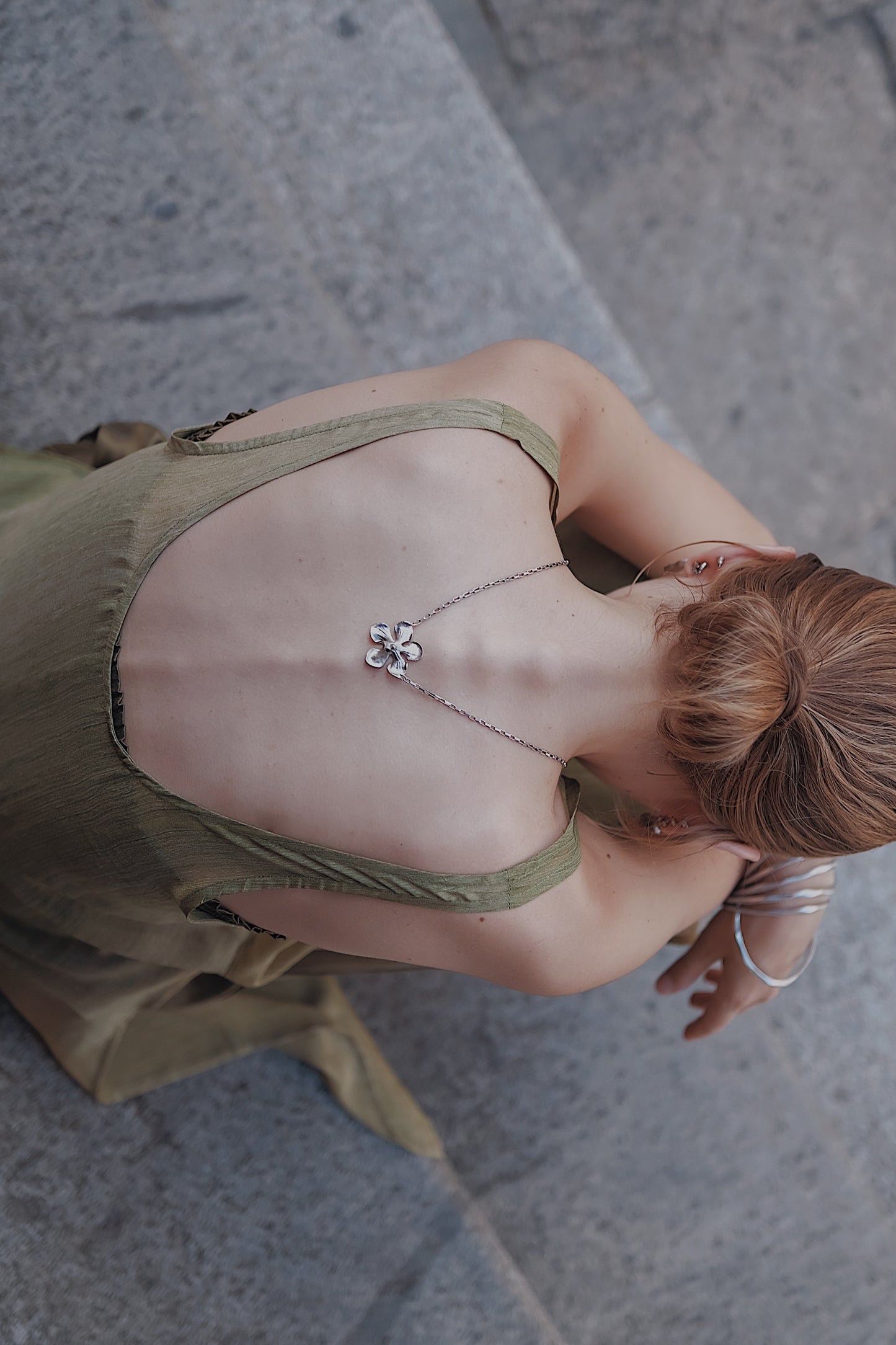 The Palma Scoop-Neck Silk Top