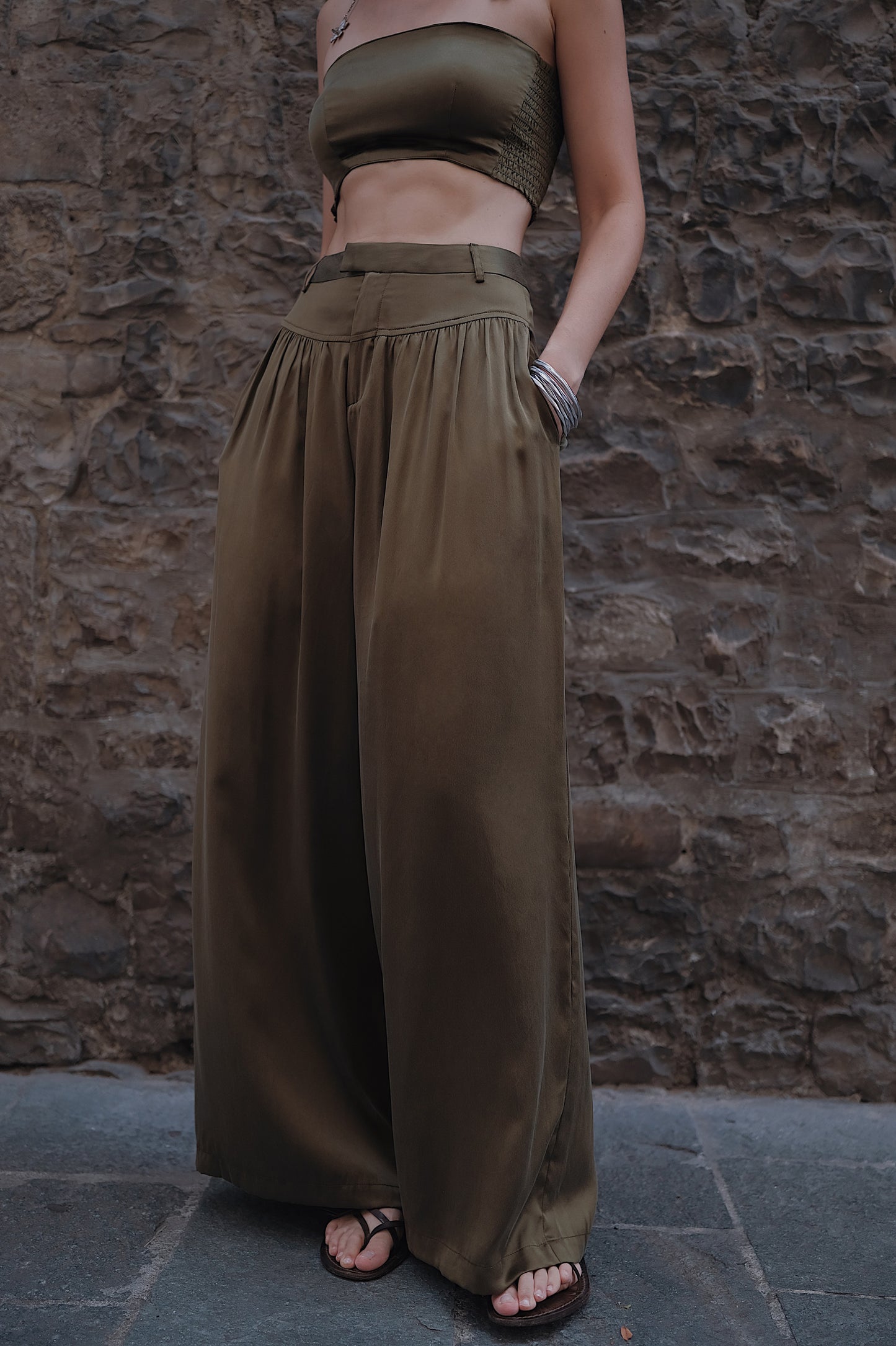 The Palma Scoop-Neck Silk Top
