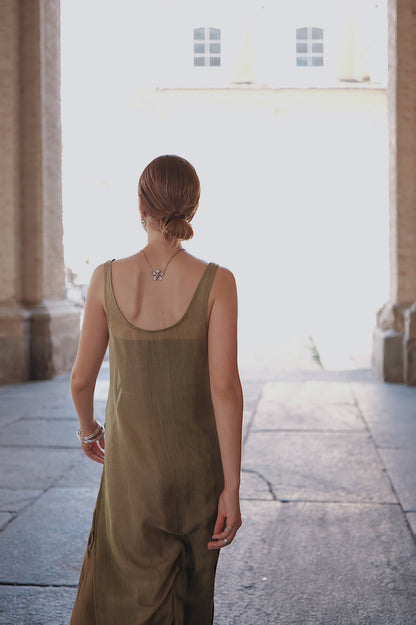 The Palma Scoop-Neck Silk Top