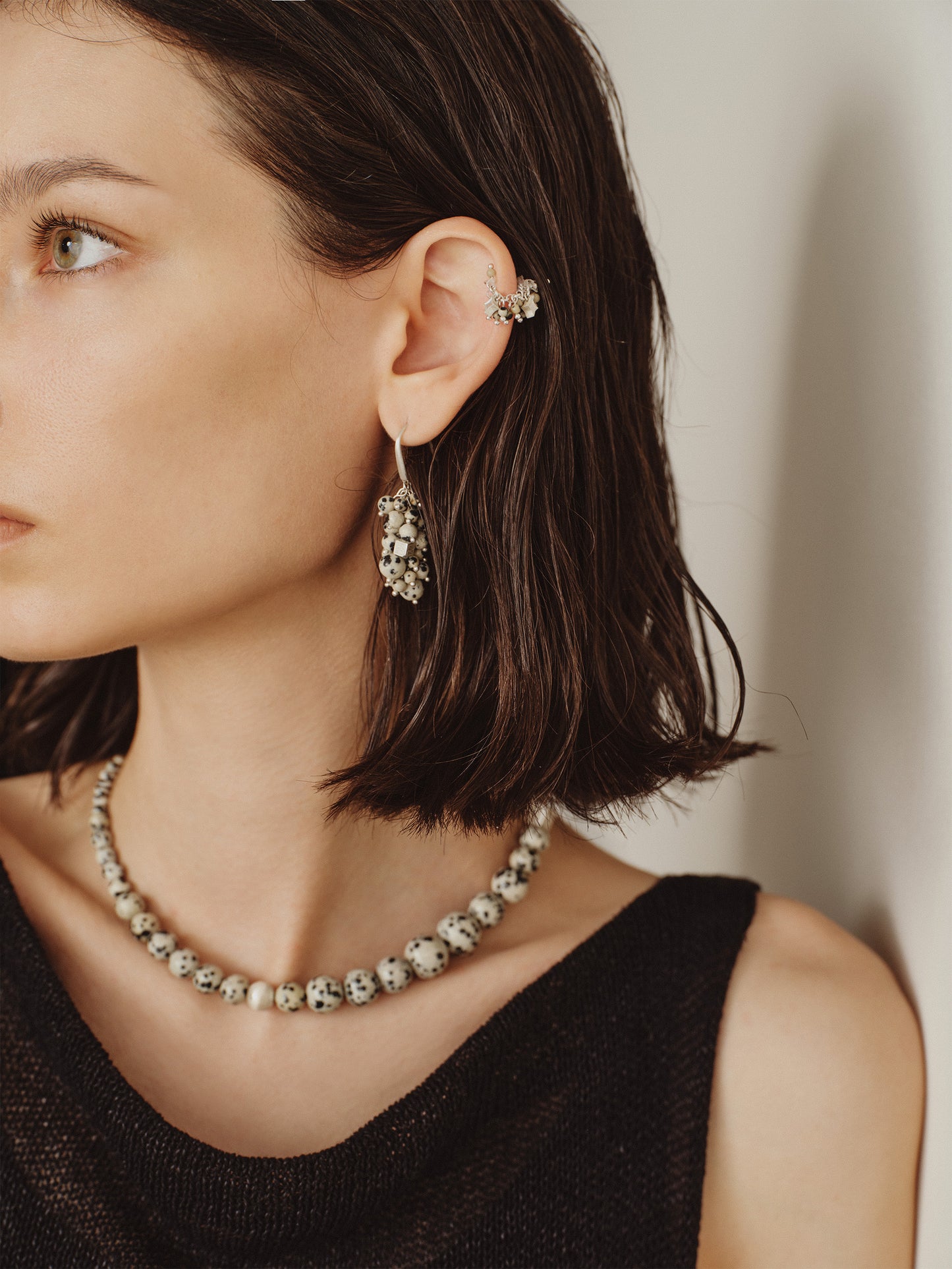 Dalmatian Stone Necklace
