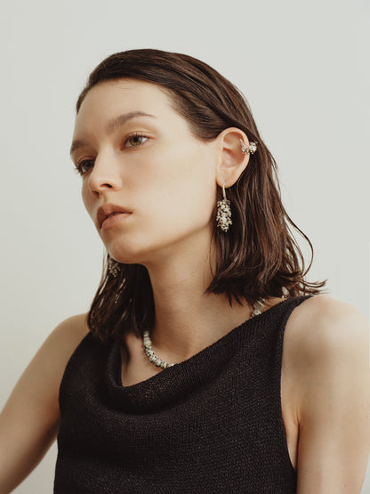 Dalmatian Stone Ear Stud