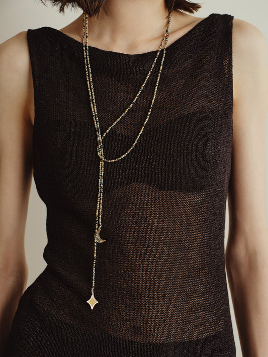 Star-Moon Long Necklace