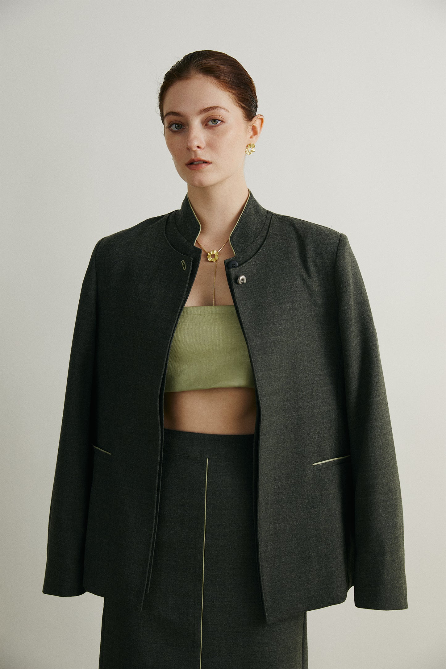 the Dafna Green Skirt