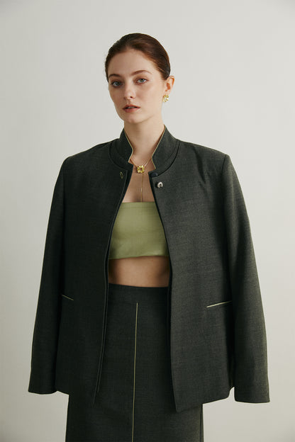 the Dafna Green Skirt