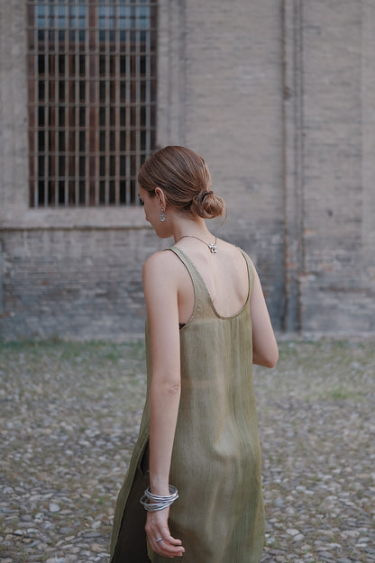 The Palma Scoop-Neck Silk Top