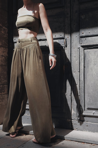 The Palma Scoop-Neck Silk Top