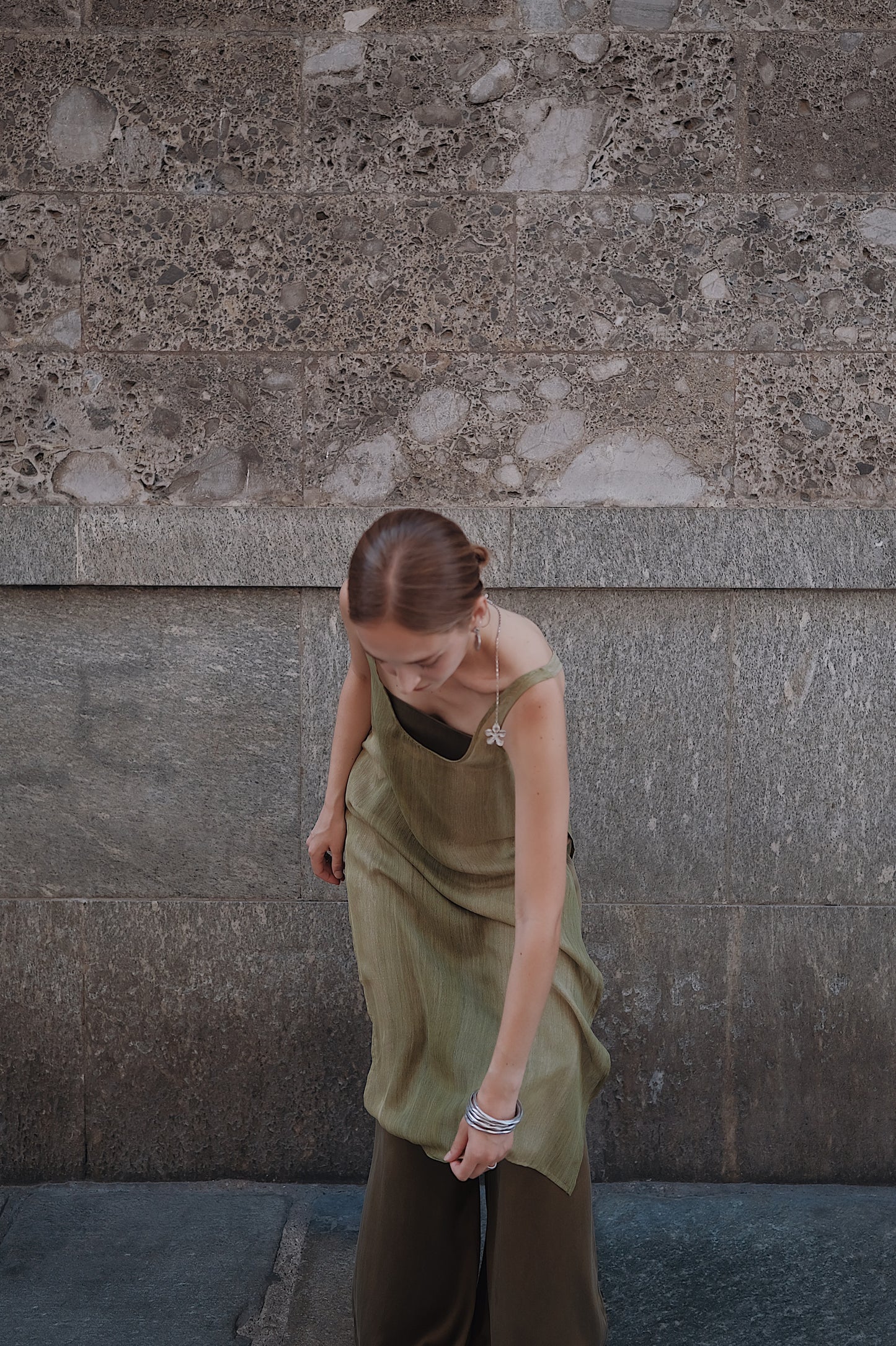 The Palma Scoop-Neck Silk Top
