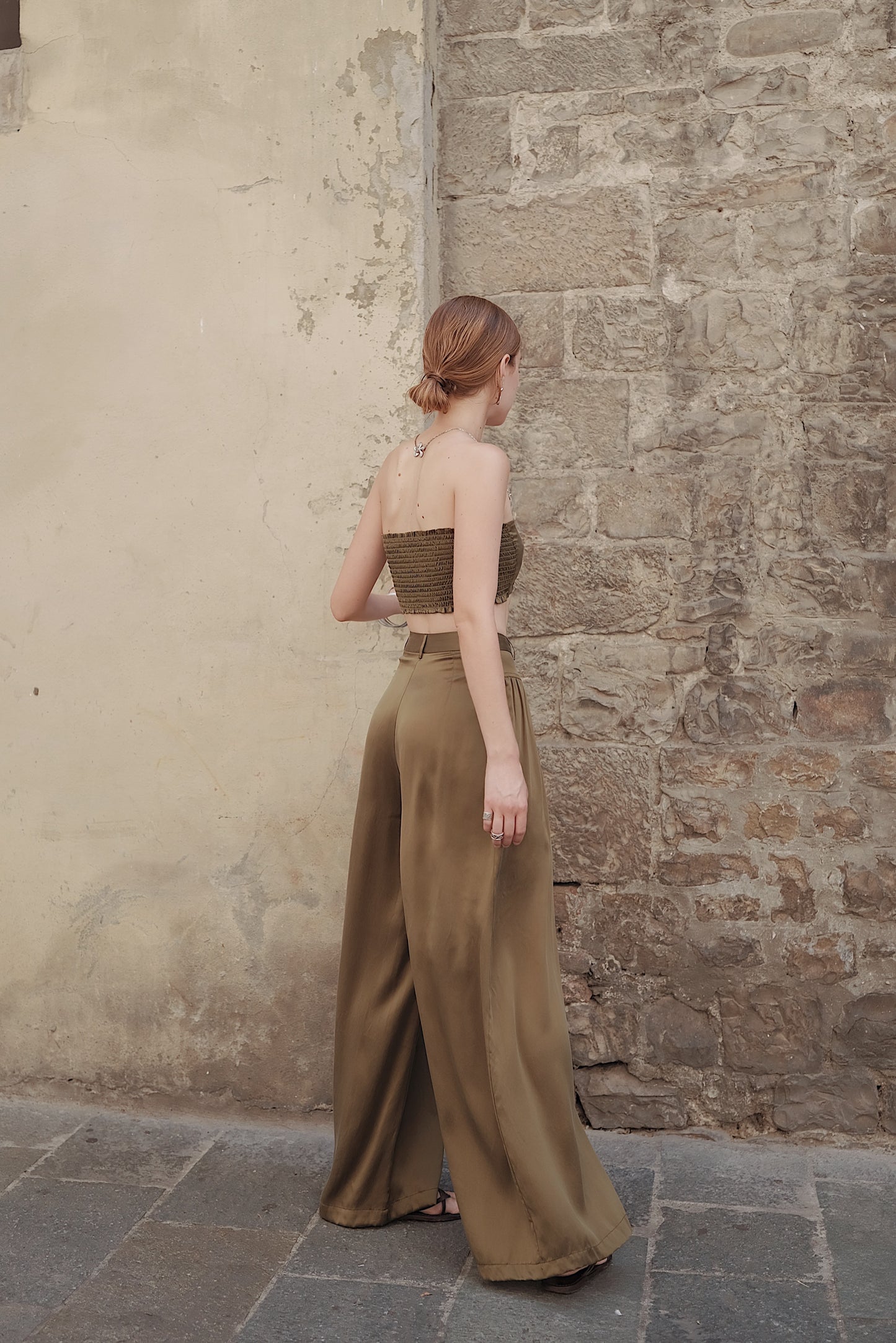 The Palma Scoop-Neck Silk Top
