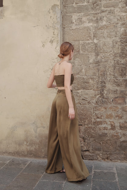 The Palma Scoop-Neck Silk Top