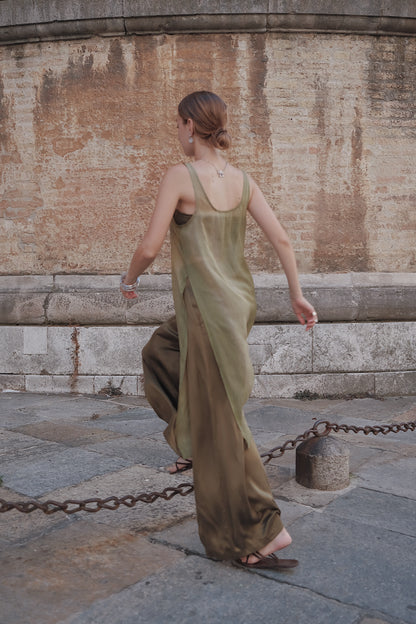 The Palma Scoop-Neck Silk Top
