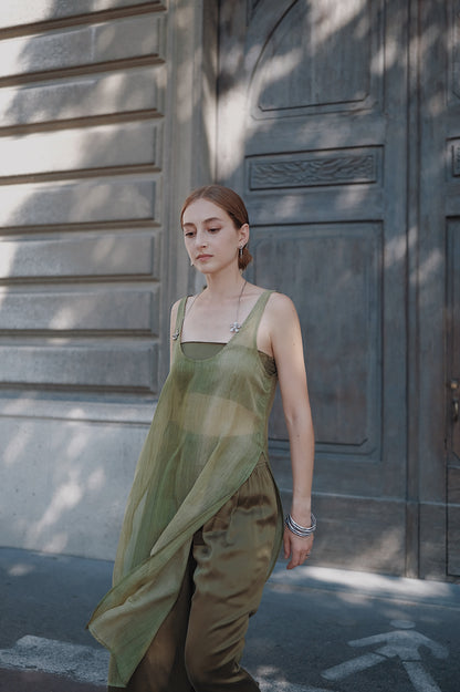 The Palma Scoop-Neck Silk Top