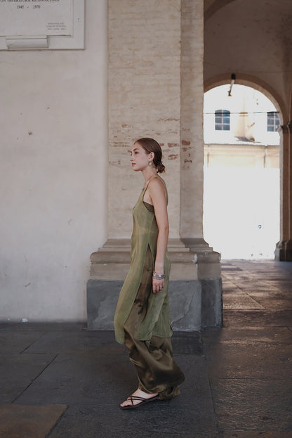 The Palma Scoop-Neck Silk Top