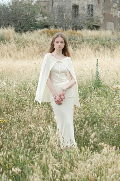 Dandara Cream-coloured Hooded Cape Top