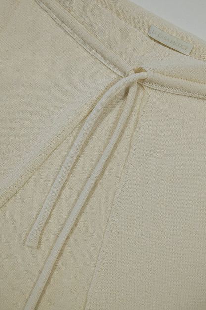 Dandara Cream-coloured Hooded Cape Top