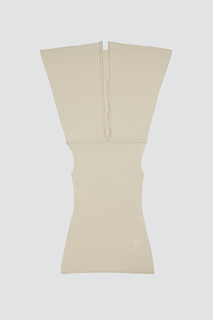 Dandara Cream-coloured Hooded Cape Top