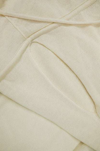 Dandara Cream-coloured Hooded Cape Top