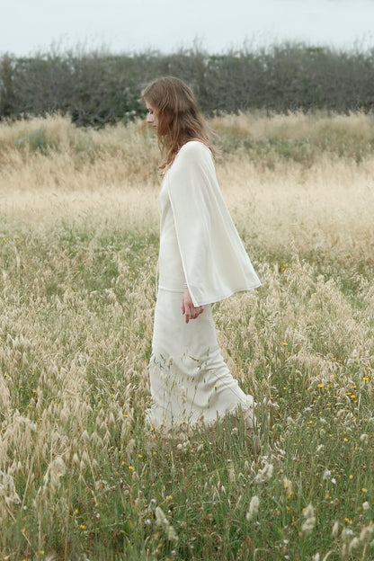 Dandara Cream-coloured Hooded Cape Top