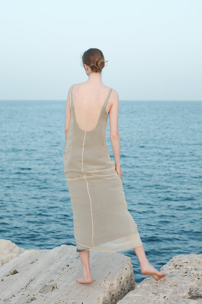 Pérola Double-sided U-neck Dress