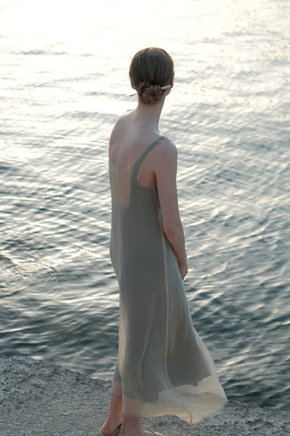 Pérola Double-sided U-neck Dress