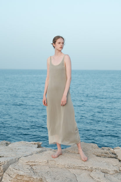 Pérola Double-sided U-neck Dress