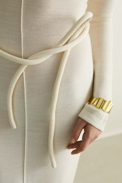 the Brenda Beige Long Dress