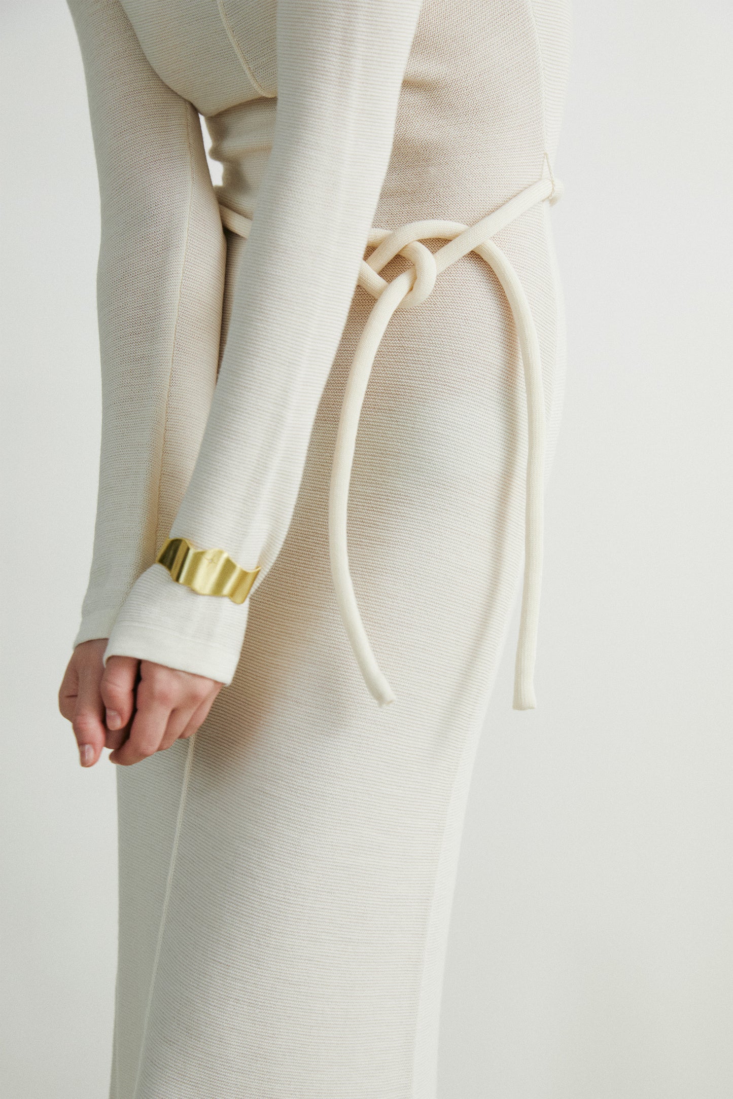 the Brenda Beige Long Dress