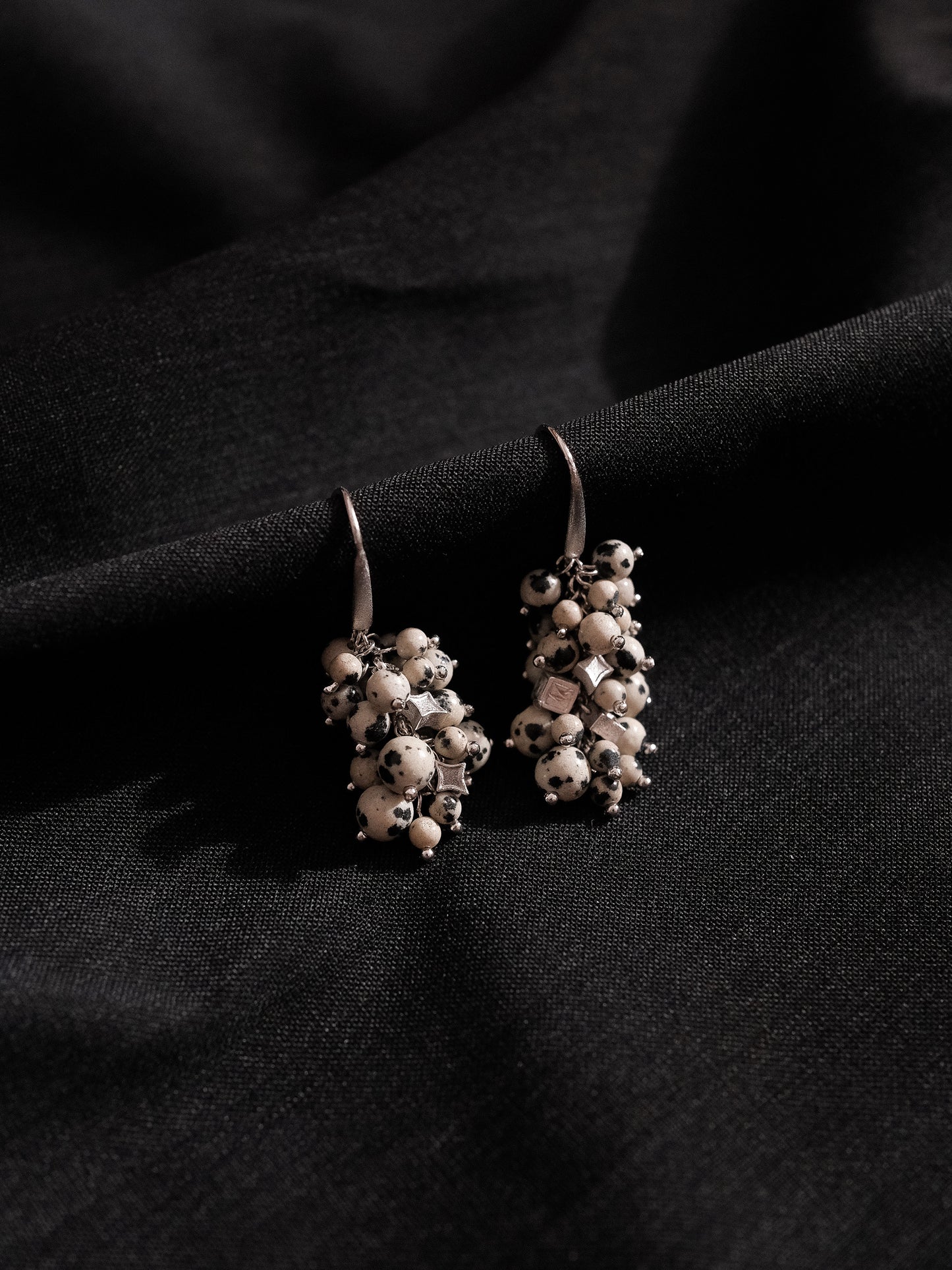 Dalmatian Stone Earrings