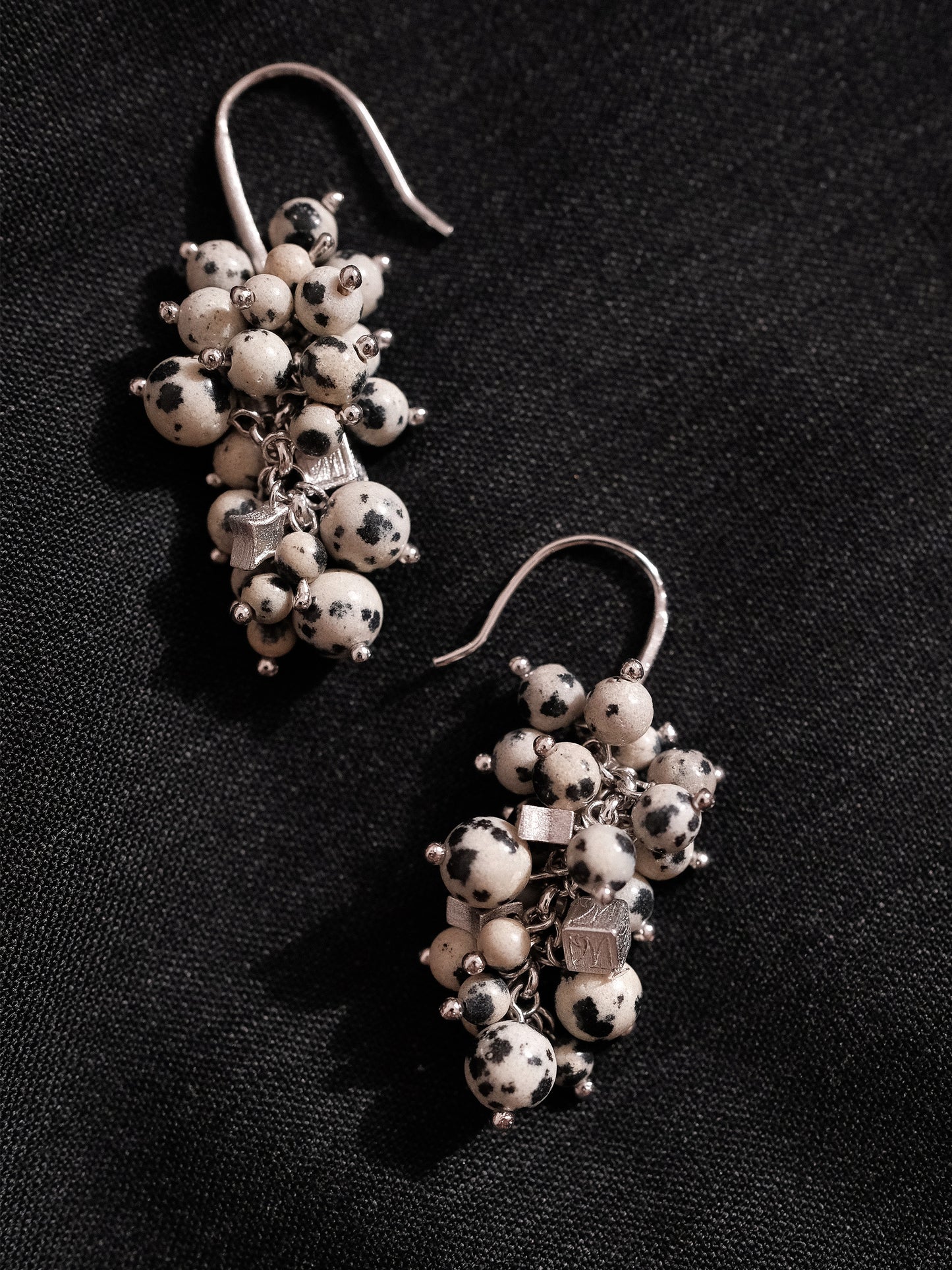Dalmatian Stone Earrings