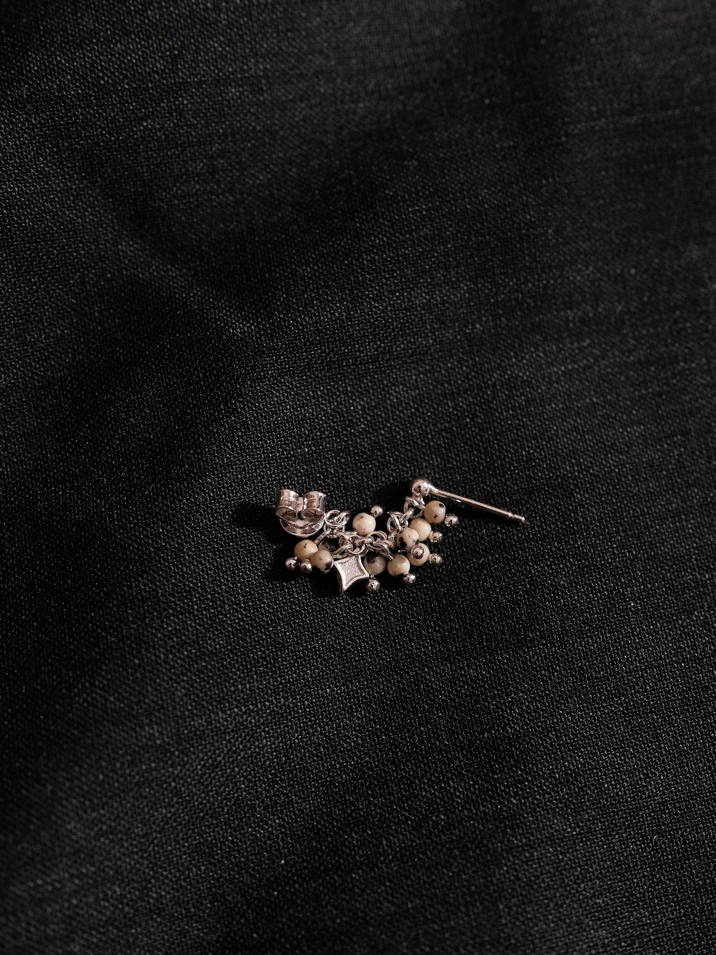 Dalmatian Stone Ear Stud