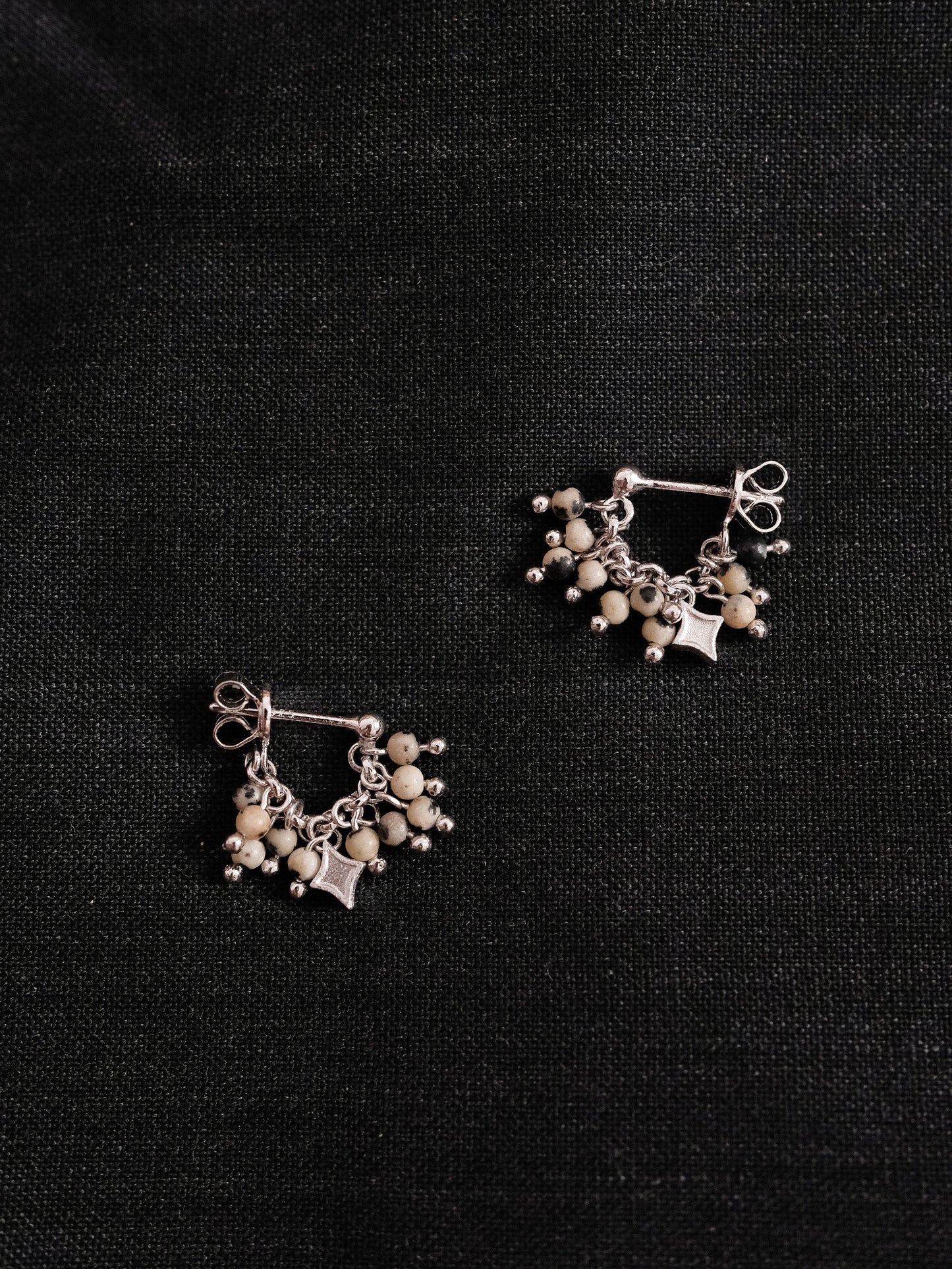 Dalmatian Stone Ear Stud