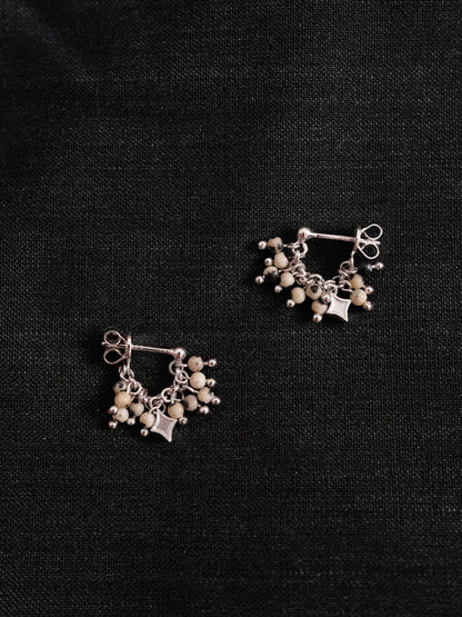 Dalmatian Stone Ear Stud