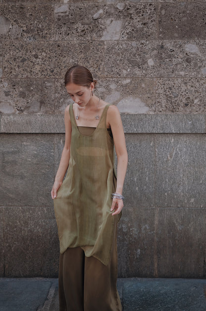 The Palma Scoop-Neck Silk Top