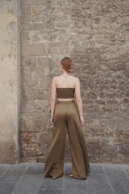 The Palma Scoop-Neck Silk Top