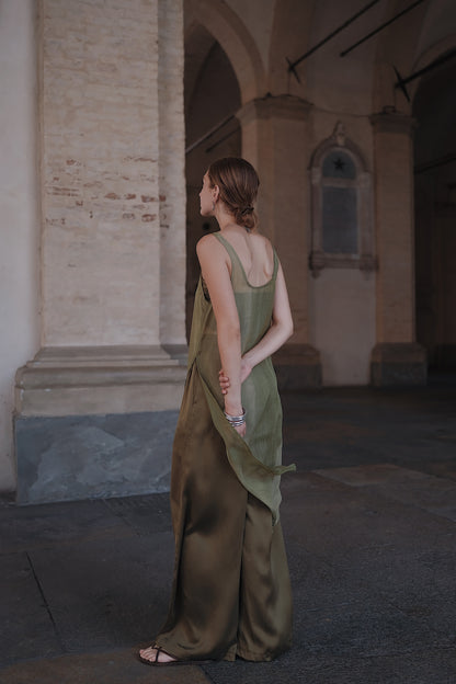 The Palma Scoop-Neck Silk Top